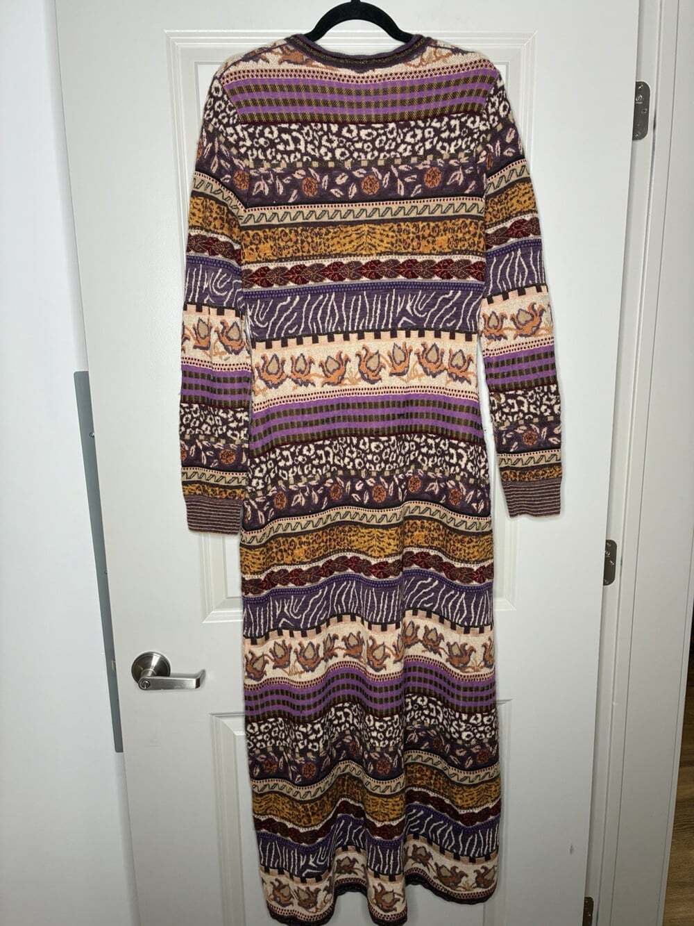 Ulla Johnson Paloma Dress in Woodland Size Large Wool Blend Long Sleeve Maxi - Picture 5 of 12